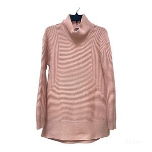 Vince Camuto Soft Knit Dusty Rose Cowl Neck Sweater Oversized Size Small